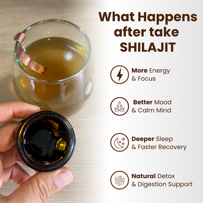 3 x 10g | Raw Power X Shilajit – Total Body Reset + 1 Free Copper Spoon